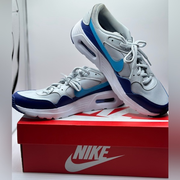 Nike Air Max SC Mens Pure Platinum Blue Running Shoes Kids 6Y